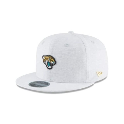 Grey Jacksonville Jaguars Hat - New Era NFL Micro Stitch 9FIFTY Snapback Caps USA1907428